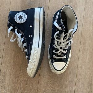 Converse Chuck 70 Chuck Taylor Hi Top Canvas Sneakers Black 7.5